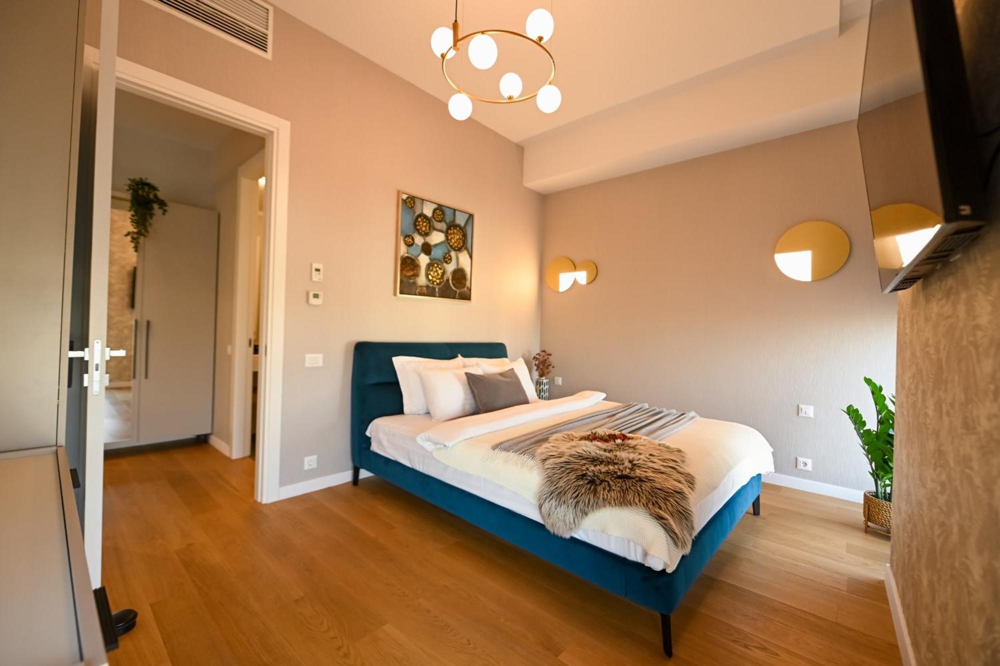 One Verdi Park Exclusive Apartments - Panoramic View & Private Parking Bukarest Værelse billede