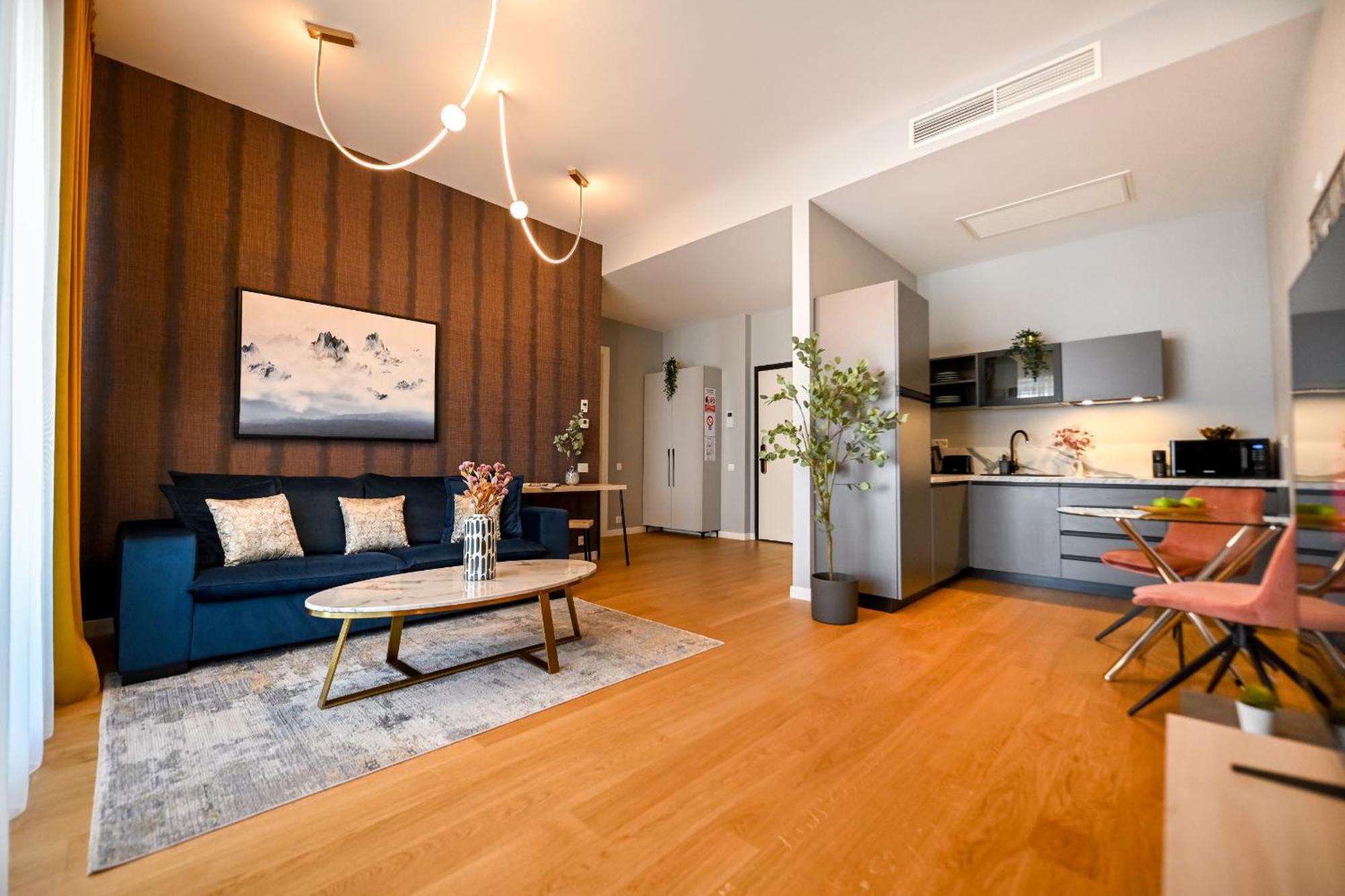 One Verdi Park Exclusive Apartments - Panoramic View & Private Parking Bukarest Værelse billede